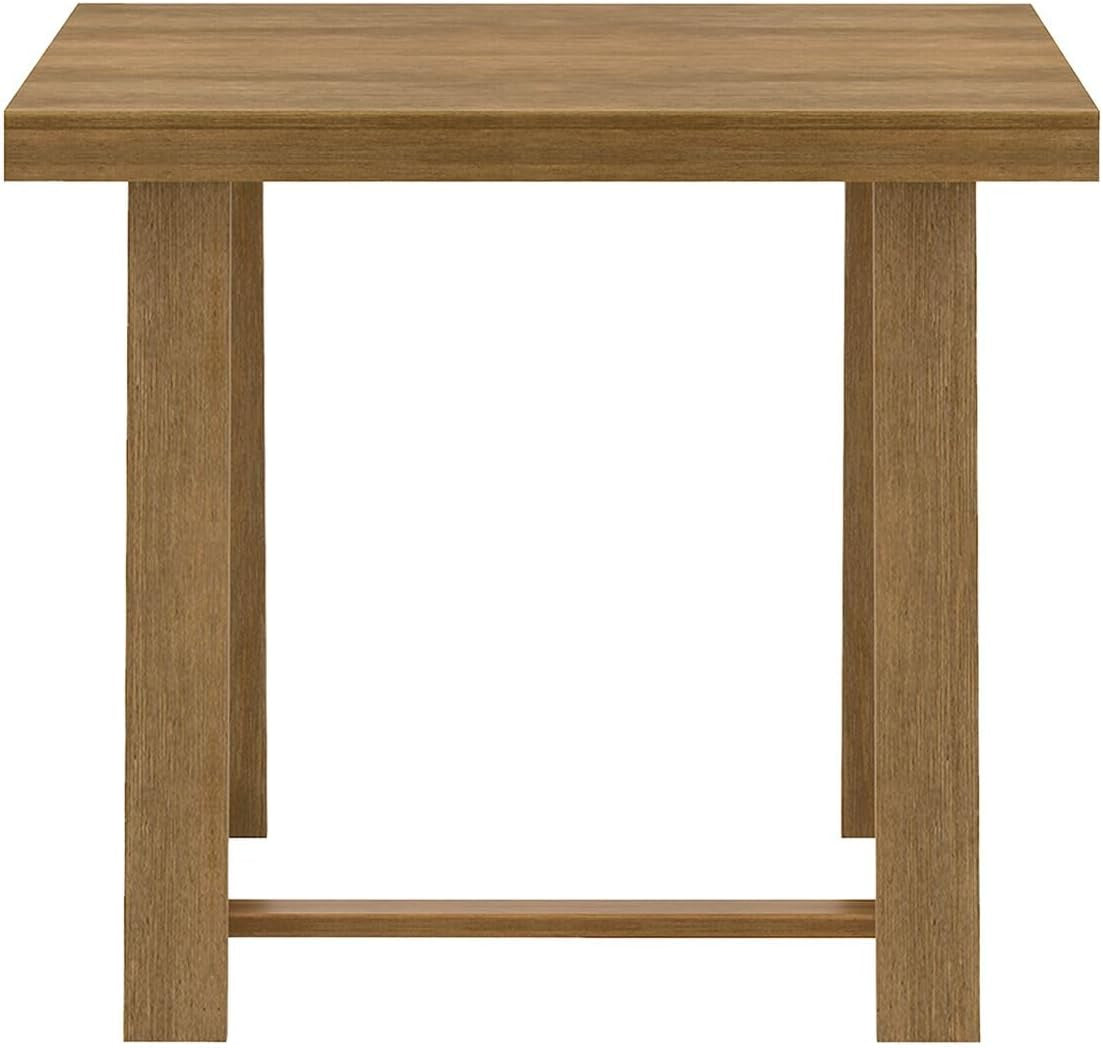 Counter Height Dining Table Forty One Inch Pecan Wire brush