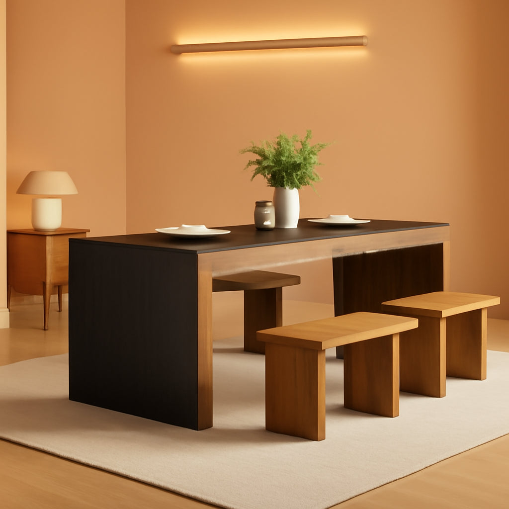 78in ExtraLong Industrial Grade Solid Wood Dining Table