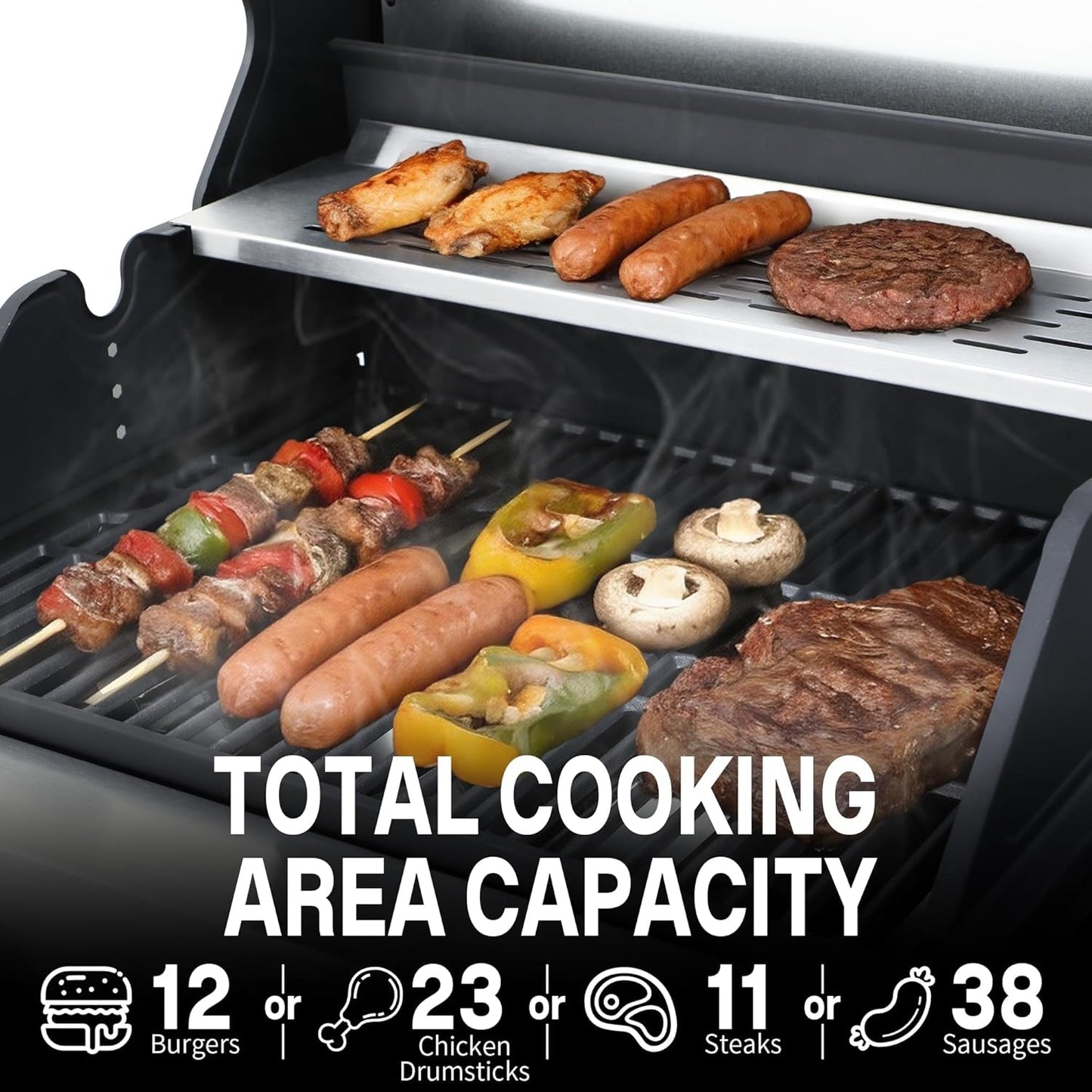 Stainless Porcelain Enamel Propane Grill With Side Burner