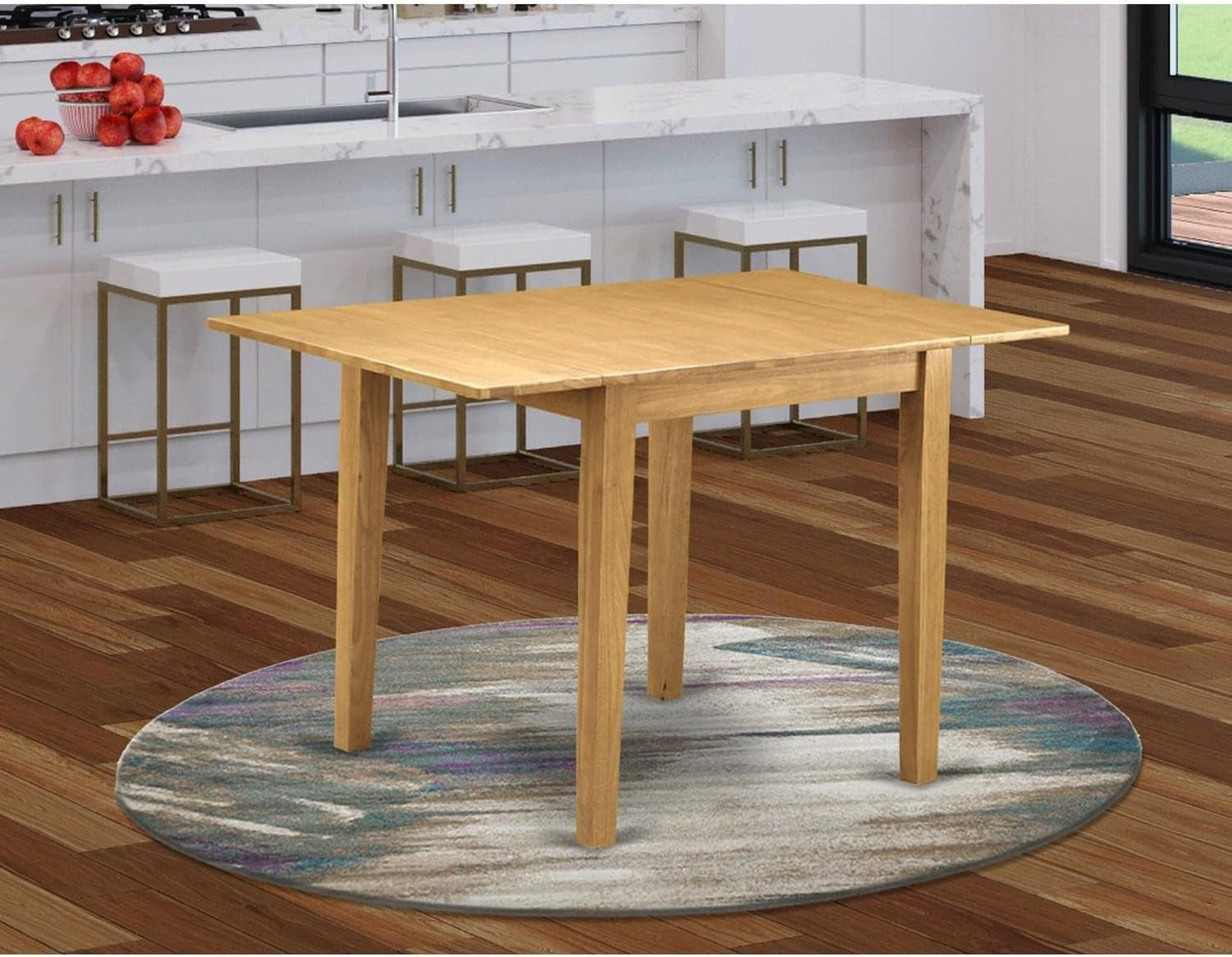 Norden Oak Extendable Dining Table 30X48 Rectangle