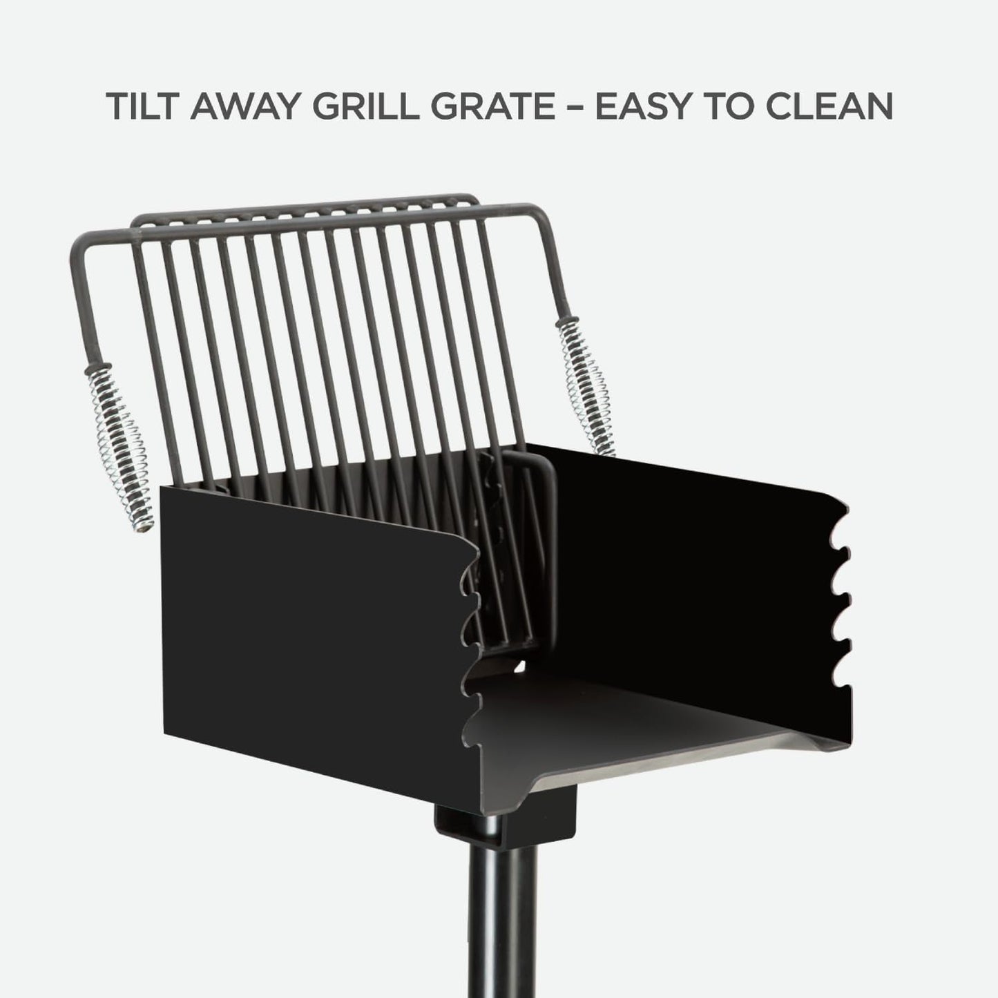 Park Style Charcoal Grill 16x16 Rustproof Commercial