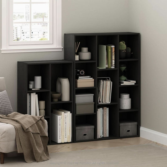 Luder 11-Cube Bookcase Blackwood Modern Living Room-1