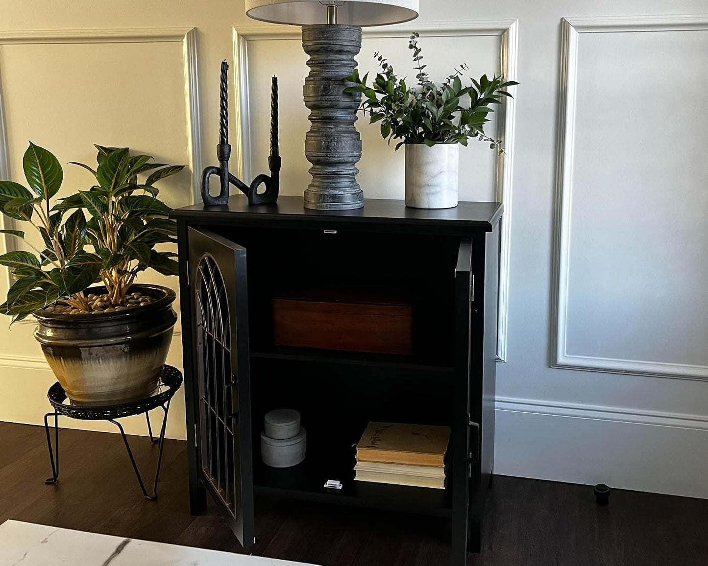 Small Solid Wood Hallway Storage Solutions Cabinet-4