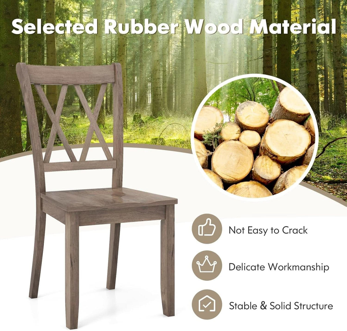 Brown Ergonomic Midcentury Dining Chairs Collection