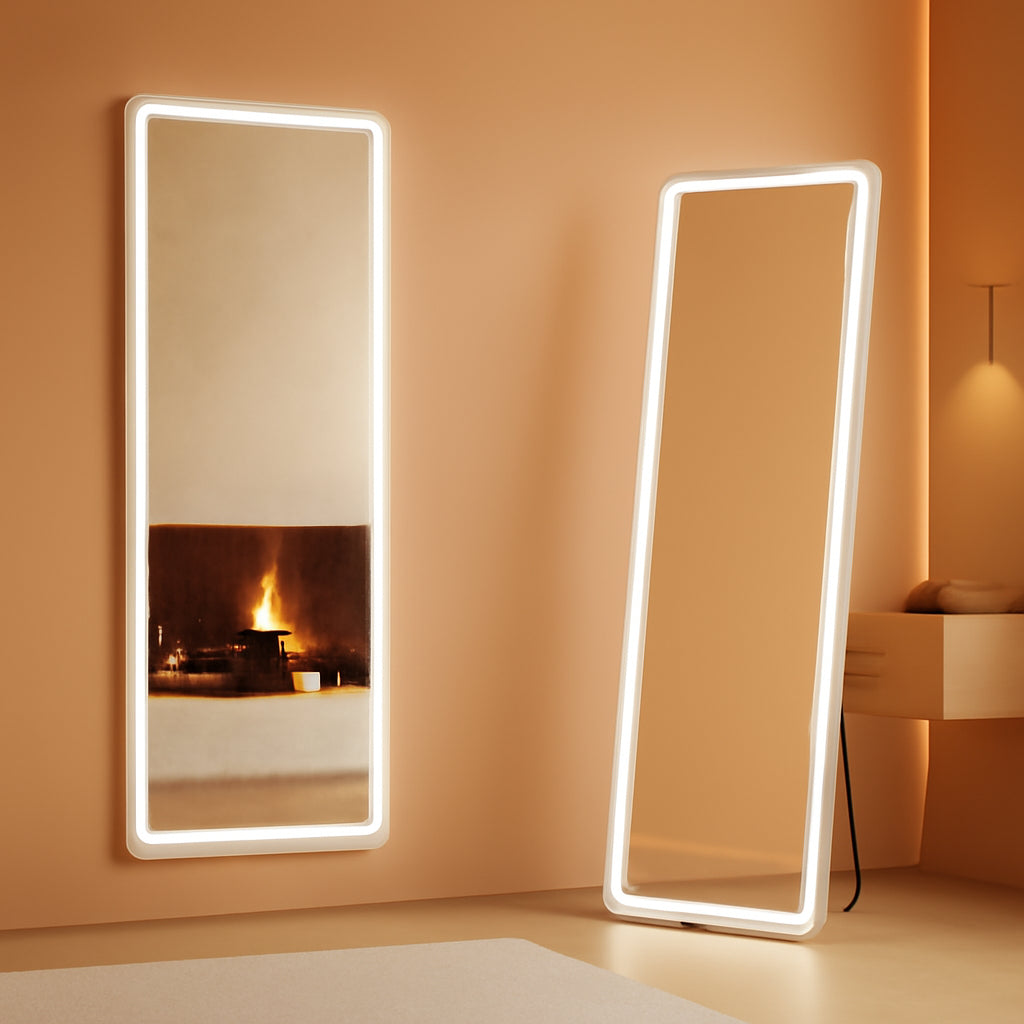 65Inch LED Floor Mirror With Colorful Illumination
