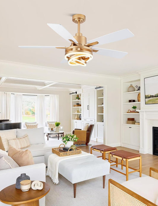 Contemporary 52-Inch White Ceiling Fan Remote Unit