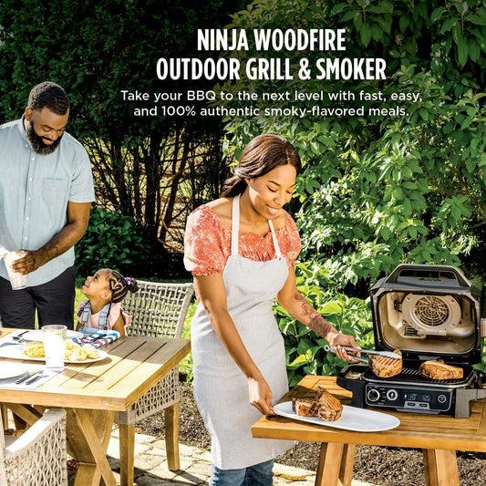 Woodfire Pro Outdoor Grill XL Grey Thermometer Readout