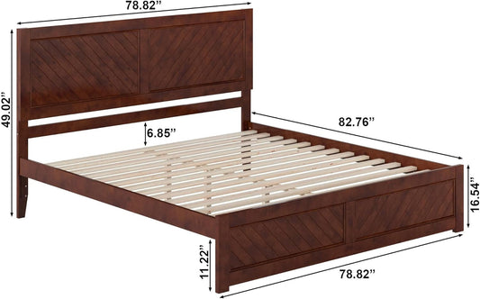 Walnut Canyon King Platform Bed Matching Footboard