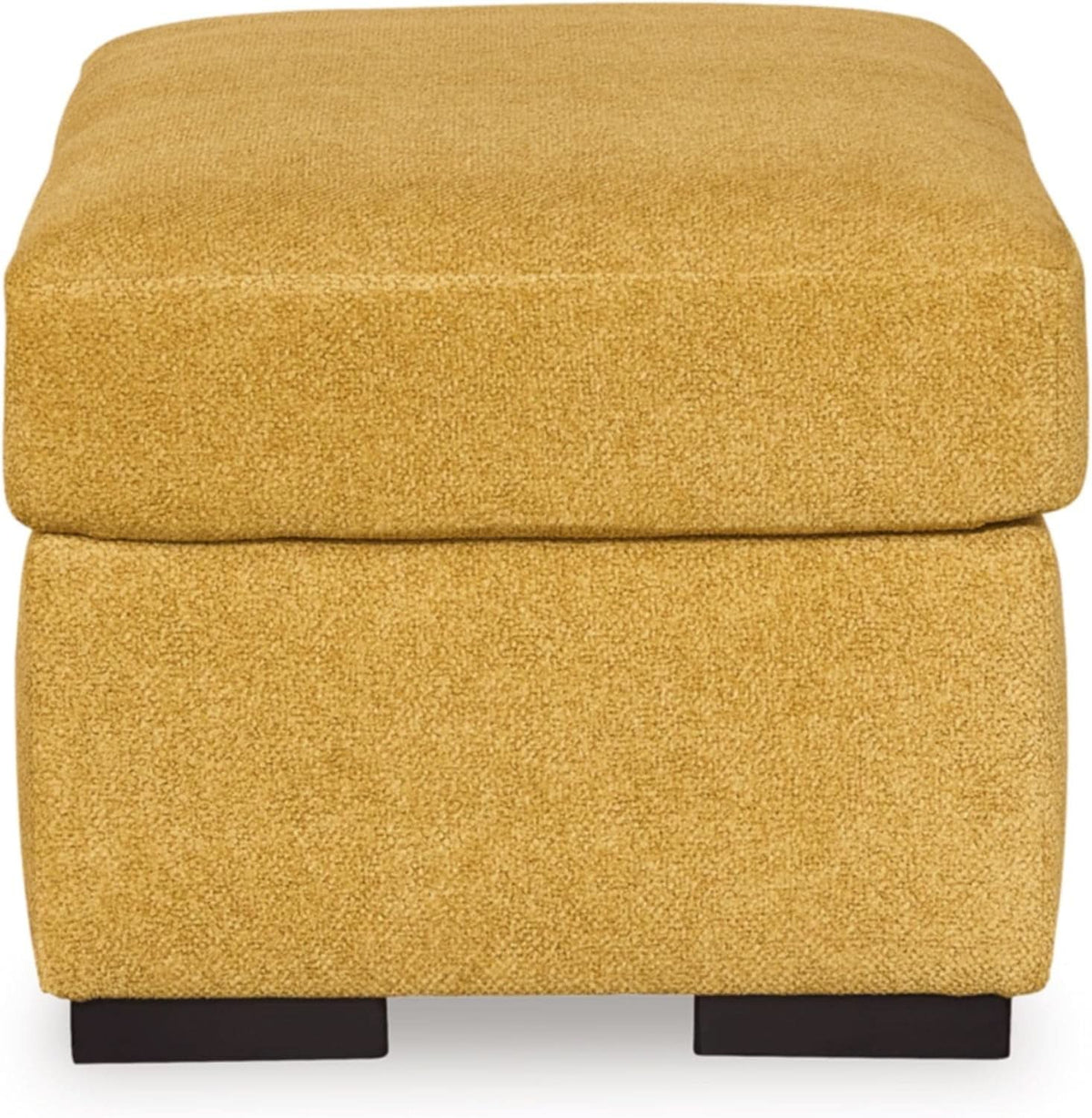 Yellow Modern Ottoman With Premium Upholstery Fabric