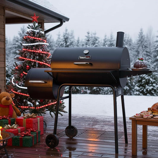 CC1830S Large Capacity Charcoal Grill Offset Smoker