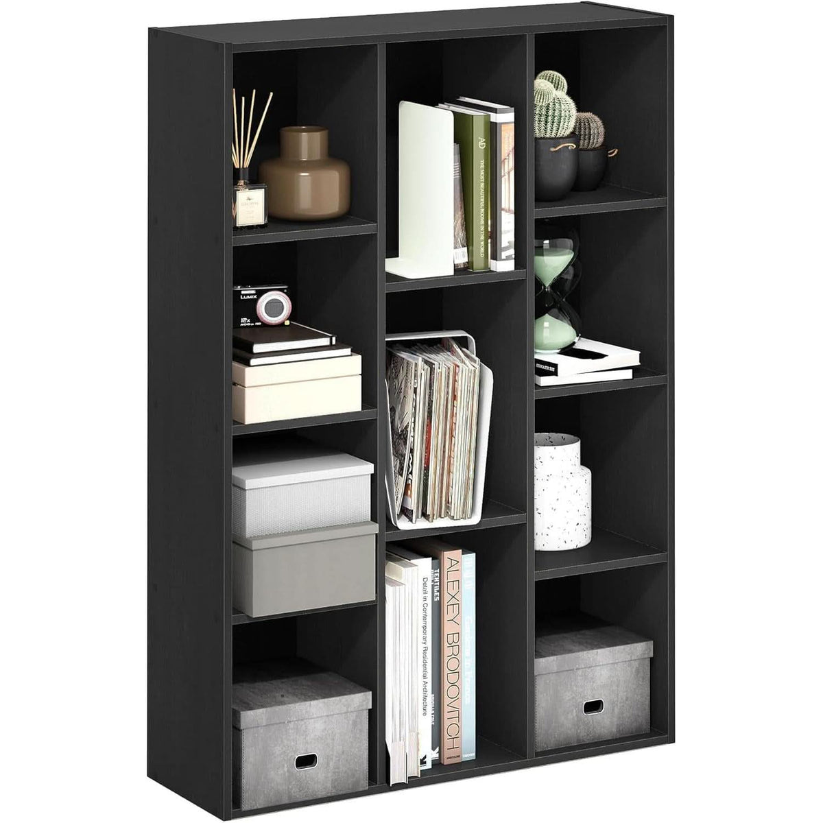 Luder 11-Cube Bookcase Blackwood Modern Living Room-4