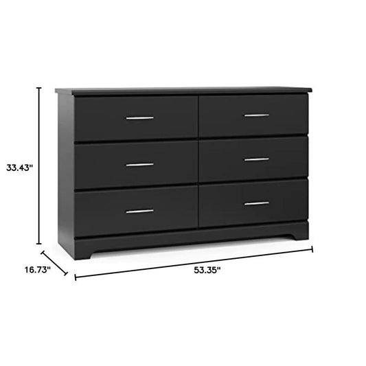Storkcraft Brookside 6 Drawer Dresser For Nursery Furniture-1