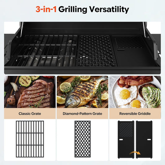 Quadruple Burner Infrared Side Burner Propane Grill