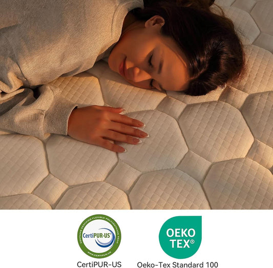 Queen Hybrid Mattress In Box CertipurUS Breathable-1