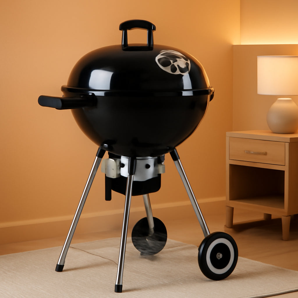 18 Inch Kettle Charcoal Grill With Porcelain EnamelLid