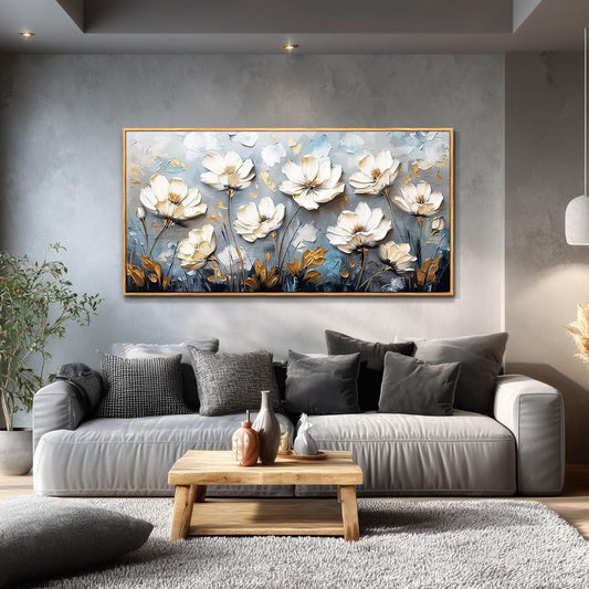 20x40 Inches Framed Canvas Wall Art Floral Masterpiece