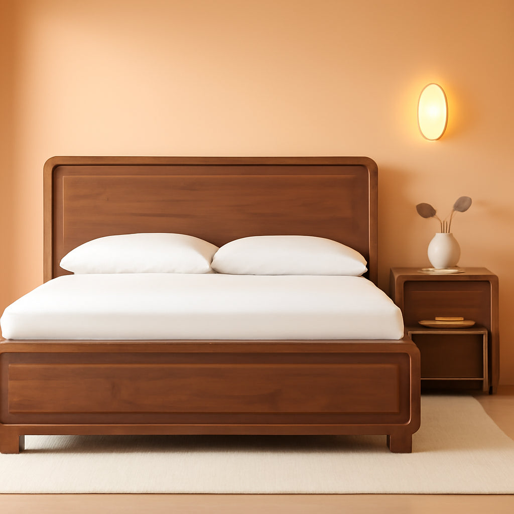 Ashley Hollinaze King Size Panel Bed LED Back lighting