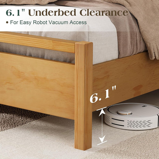 Full Size Premium Grade Solid Platform Bed Headboard