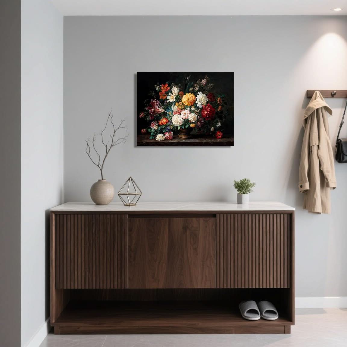 Canvas Wall Art 24x36 Colorful Floral Masterpiece Edition