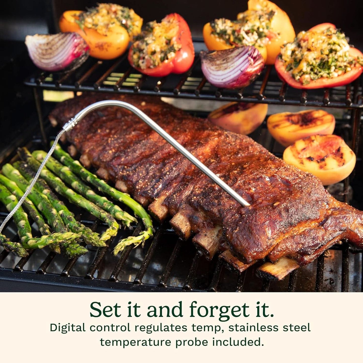 Portable Wood Pellet Grill And Smoker Outdoor Cooking