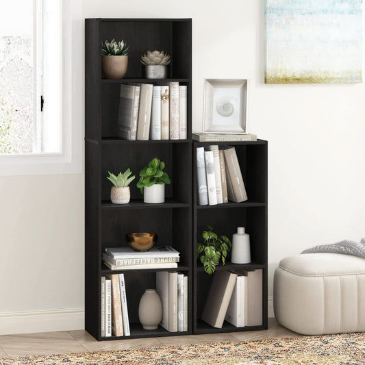 Blackwood 5-Tier Open Storage Shelves Bookcase For Living Room-1