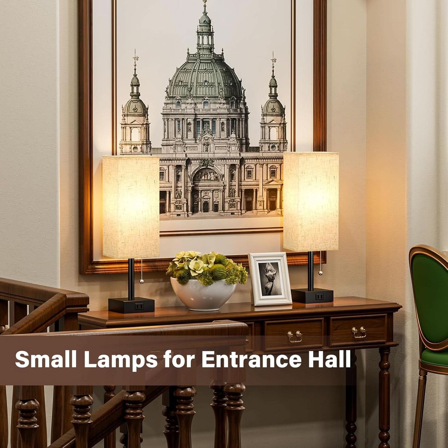 Luxurious Nightstand Lamps With Integrated AC Outlet