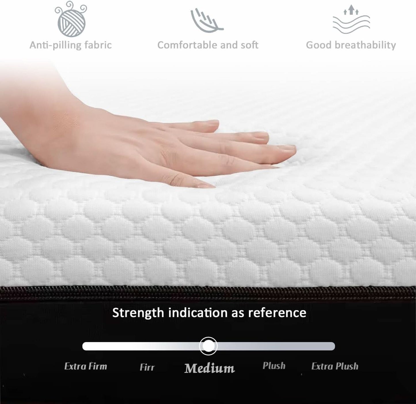 Queen Memory Foam Mattress Certipur US Certified Quality-4
