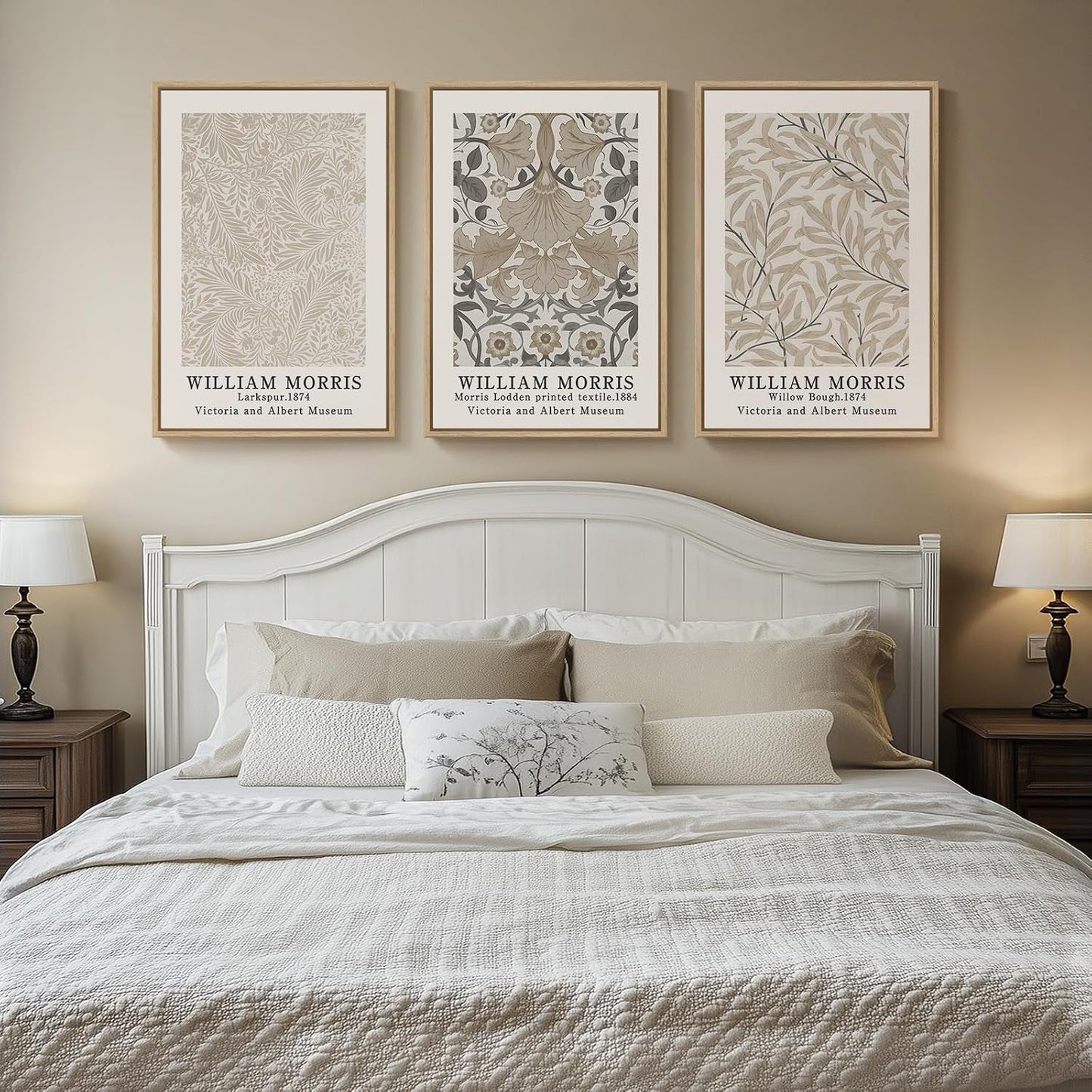 Framed William Morris Botanical Wall Art 24x36Inches