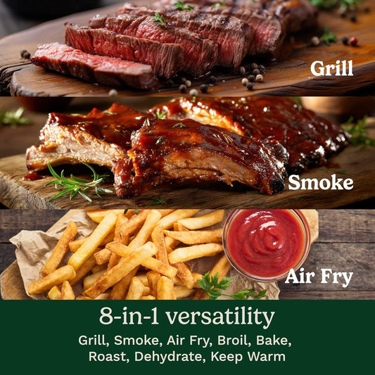 Electric Outdoor Grill Smoker Smoke Drawer Smart Probe