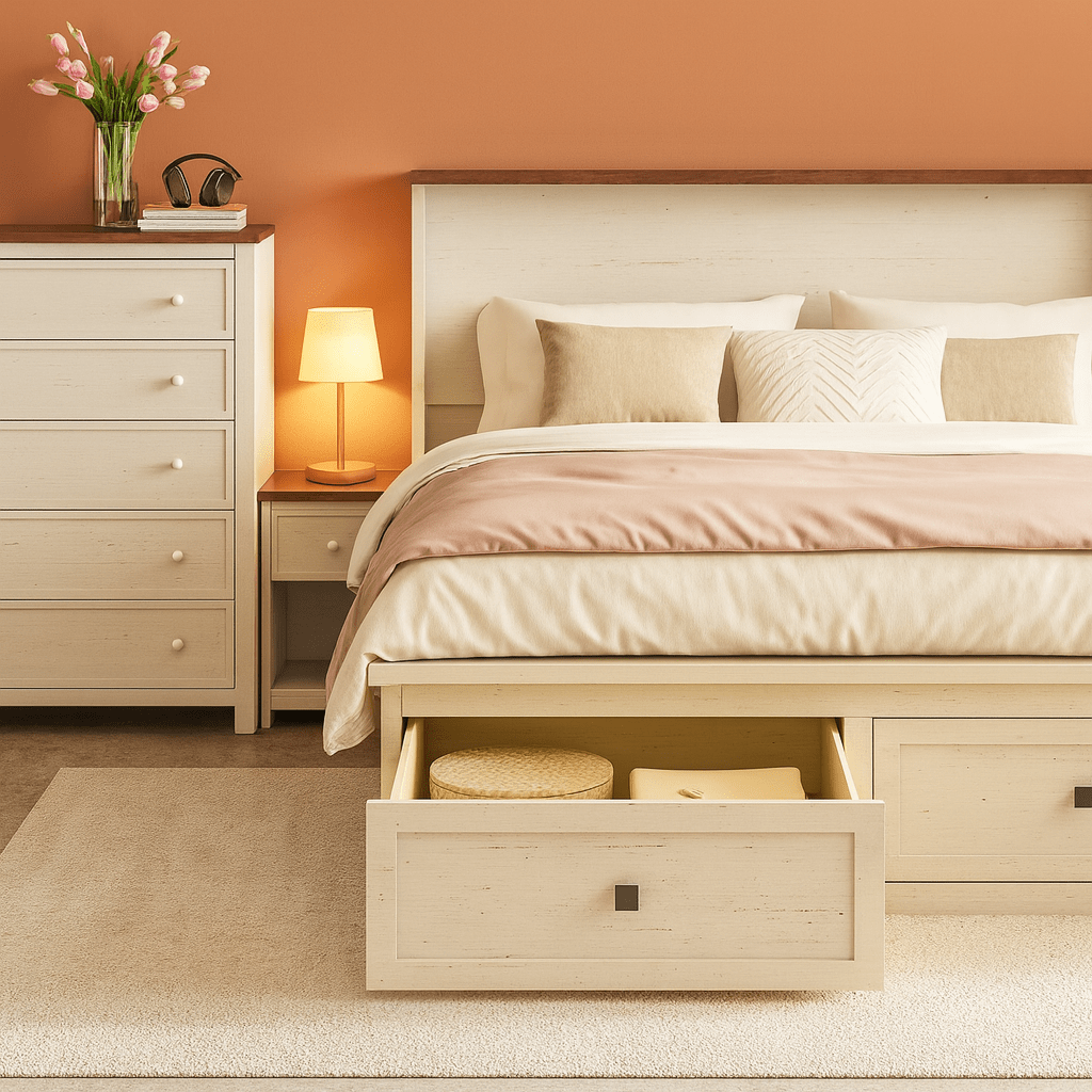 Queen Murphy Bed With Storage And Charging Station