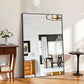 60x40 Inches Black Aluminum Rectangular Wall Mirror