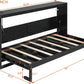 Black Twin Murphy Bed Featuring Integrated Lighting
