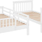 Twin Over Twin Bunk Bed With Stairs Solid Wood White