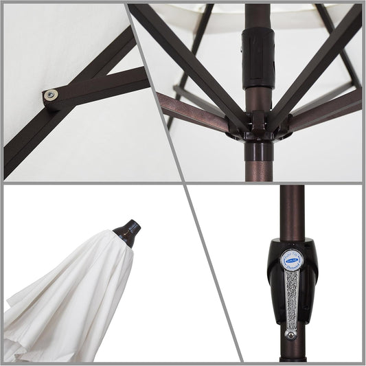 9Foot Outdoor Patio Umbrella Auto Tilt Sunbrella Fabric
