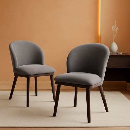 Dining Chairs Set Collection Upholstered Wood Legs