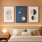 Geometric Multicolor Wall Art Canvas Three Piece 16x24