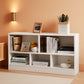 White 44 Inches Multifunctional Engineered Cube Bookcase