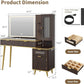 48 Inch Vanity Desk With Mirror Led Lights And Charging Station-1