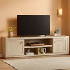 67 Inch TV Stand Grey White Oak Entertainment Center