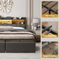 Professional Full Size Black Bed Frame Upholstered
