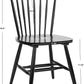Parker Spindle Windsor Dining Chair Set Of 2 Black 17 Inch