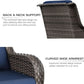 Comfortable Outdoor Wicker Chair Set with Cushions