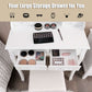 White Premium Makeup Vanity Table Illuminated Mirror