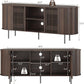 65 Inch TV Stand Premium Mid Century Storage With Cable Management For Living Room-1
