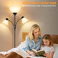 72-Inch Dimmable Black Torchiere Floor Lamp for Living Room-2