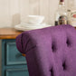 Solid Wood Purple Tufted Parsons Dining Chair Set of 2