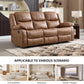 Brown Extra Wide Reclining Sofa Set Living Room Collection