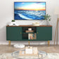 55 Inches Fluted TV Stand Entertainment Center Premium
