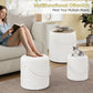 Velvet Upholstered Storage Ottoman With Removable Liner