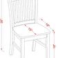Norfol ElevenInch Matte Black Premium Solid Wood Dining Chairs